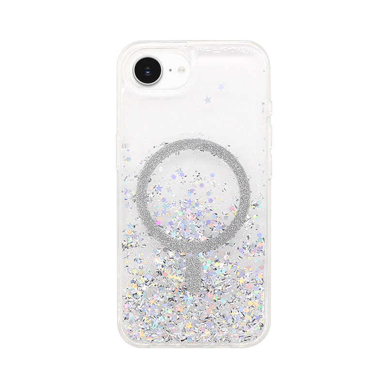 Wisecase iPhone 16E Moda Print Magsafe Case Silver