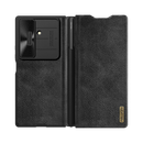 Nillkin Samsung Galaxy Z Fold 7 Qin Pro Leather Case (With built-in pen) Black