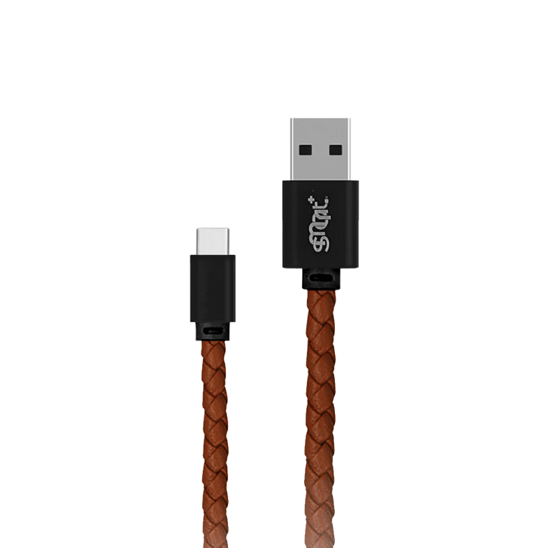 Type C Leather Cable - Brown
