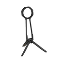 Doormoon Spring Buckle Magnetic Mobile Phone Tripod Black