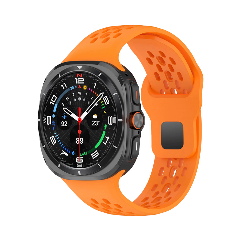 Machino MC-SM002 Silicone Watch Strap for Galaxy Watch Ultra 47mm Orange