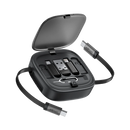 Acefast J3 Multifunctional Travel Set with Retractable Charging Data Cable Black