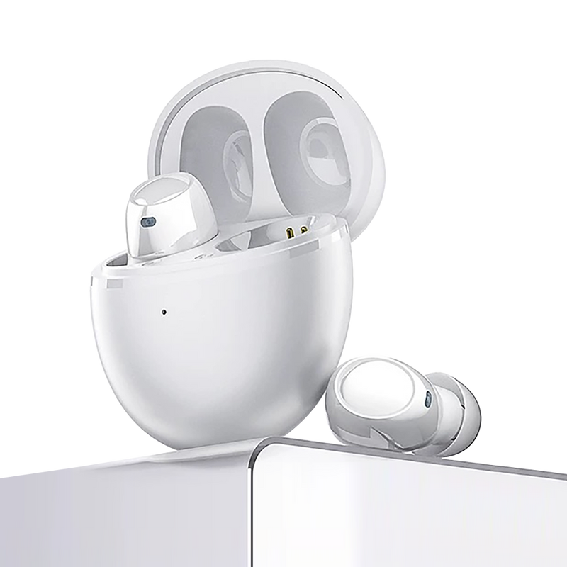 Melaudi SY-60 Noise-Cancelling Earbuds With Charging Case White