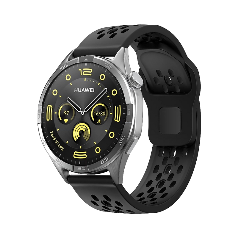 Machino MC-SM002 Silicone Watch Strap for Galaxy Watch7 40/44mm Black