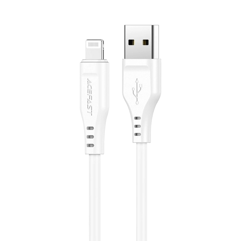 Acefast C3-02 USB-A to Lightning TPE charging data cable 1.2M white
