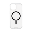 Wisecase iPhone 15 Tough Gel Magsafe Clear+Black