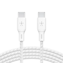 Belkin Boost Charge USB-C to USB-C Cable 100W Braided 2M White