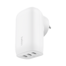 Belkin BoostCharge 67W 3 Port USB-C® Wall Charger with PPS + USB-C-C Cable White