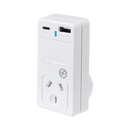 Sansai USB C + A Power Adaptor White