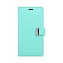 Wisecase iPhone 15 Pro Pocket Diary Wallet Cyan