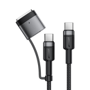 Acefast C22-05 USB-C to USB-C Magnetic Aluminum Alloy Charging Data Cable 1.2m Black