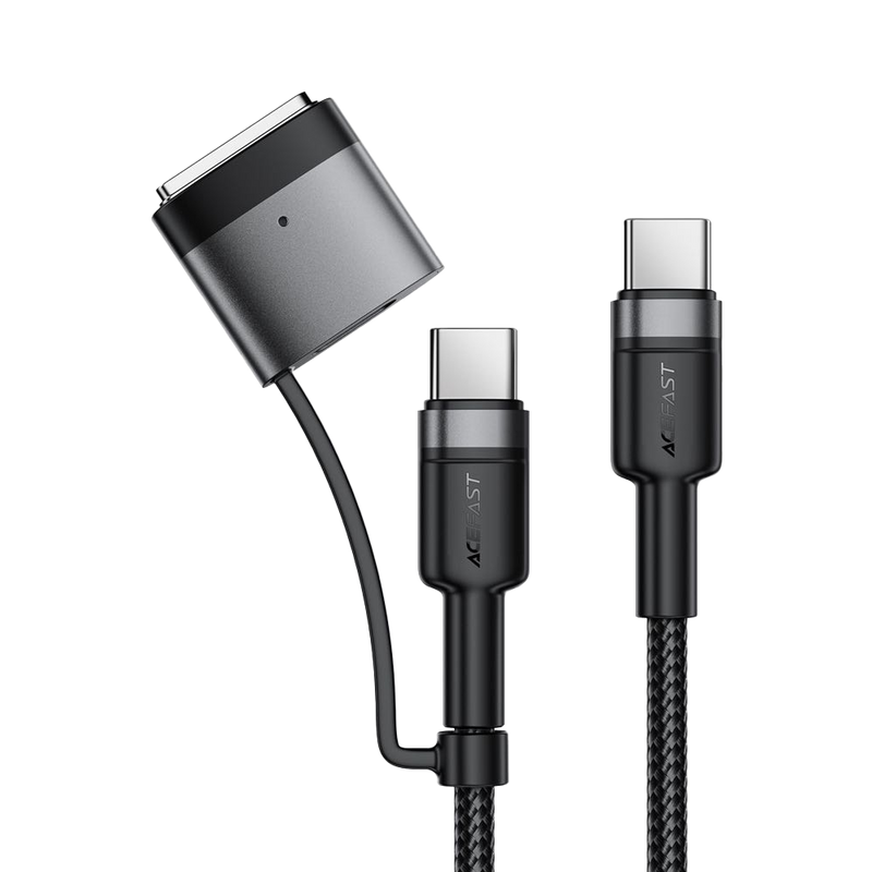 Acefast C22-05 USB-C to USB-C Magnetic Aluminum Alloy Charging Data Cable 1.2m Black