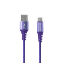 Wisecase 1.5M USB-C To USB-A Cable Purple