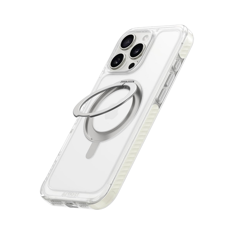 Anker MagGo Magnetic Case with Stand (360° Ring Stand, For iPhone 16) Clear