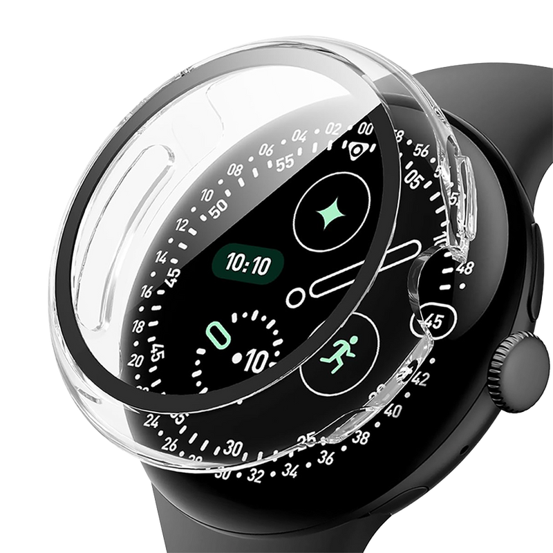 Doormoon Google Pixel Watch4 45mm Protective Glass Case Clear