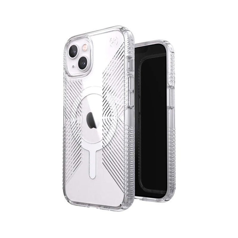 Speck iPhone 13 Perfect Clear Grip + Magsafe Case Clear