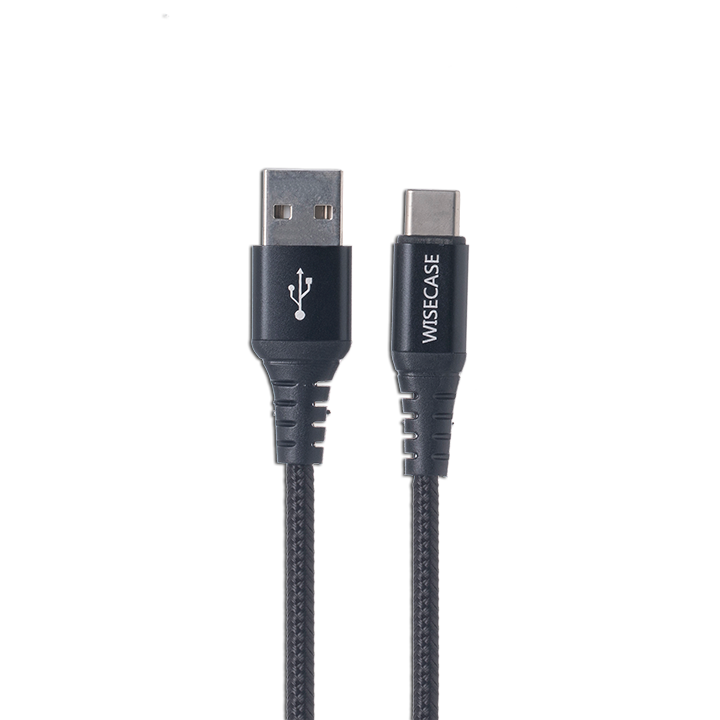 Wisecase TypeC Cable aluminum alloy shell, weaving data cable 1M