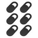 Doormoon Mobile Device Front Camera Cover Black 6 Packs