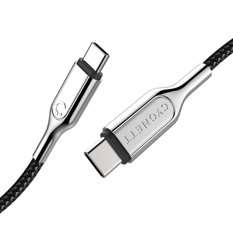 Cygnett Armoured USB-C to USB-C (USB 2.0) Cable - Black 10cm