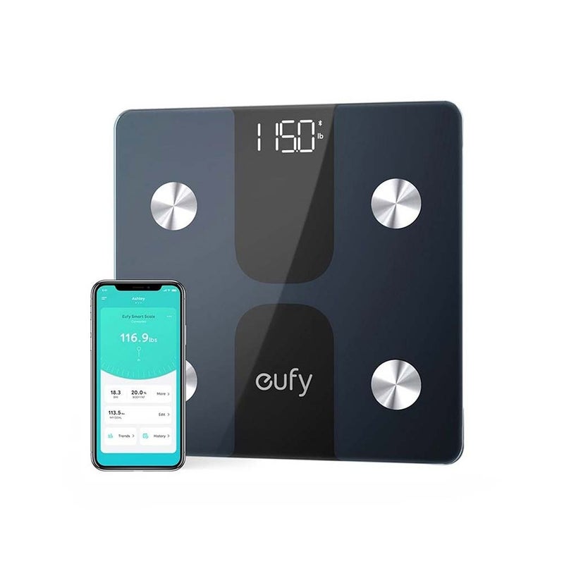 Eufy Smart Fitness Scale Wht 28cm X 28cm - Black