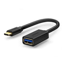 UGREEN USB Type-C Male to USB Type-A 3.0 Female OTG Cable Adapter 15cm Black