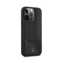 Mercedes Benz HC Leather Perforated Area for iPhone 13 Pro Black