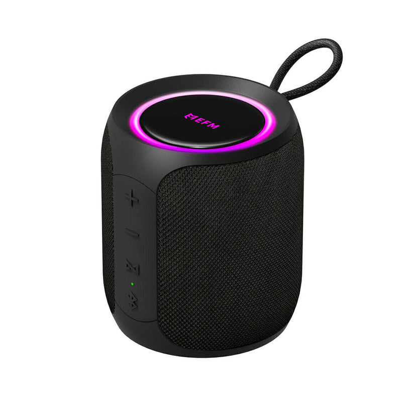EFM Austin Mini Bluetooth Speaker with LED Colour Glow Black