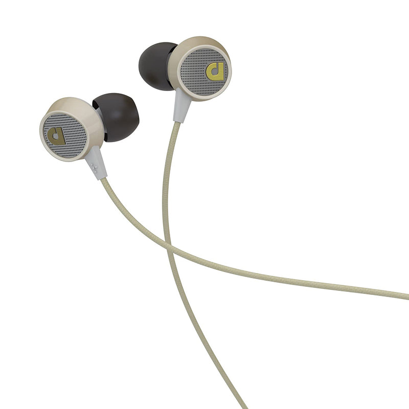 Audiofly AF56M In-Ear Headphone w/Clear-Talk Mic for smartphones - Vintage White