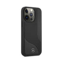 Mercedes Benz HC Leather Perforated Area for iPhone 13 Pro Max Black