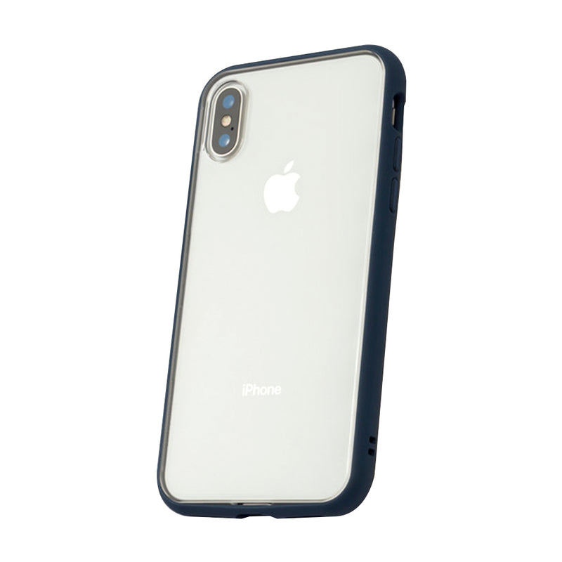 RhinoShield Mod case iPhone X - Dark Blue Frame / Clear Back Plate