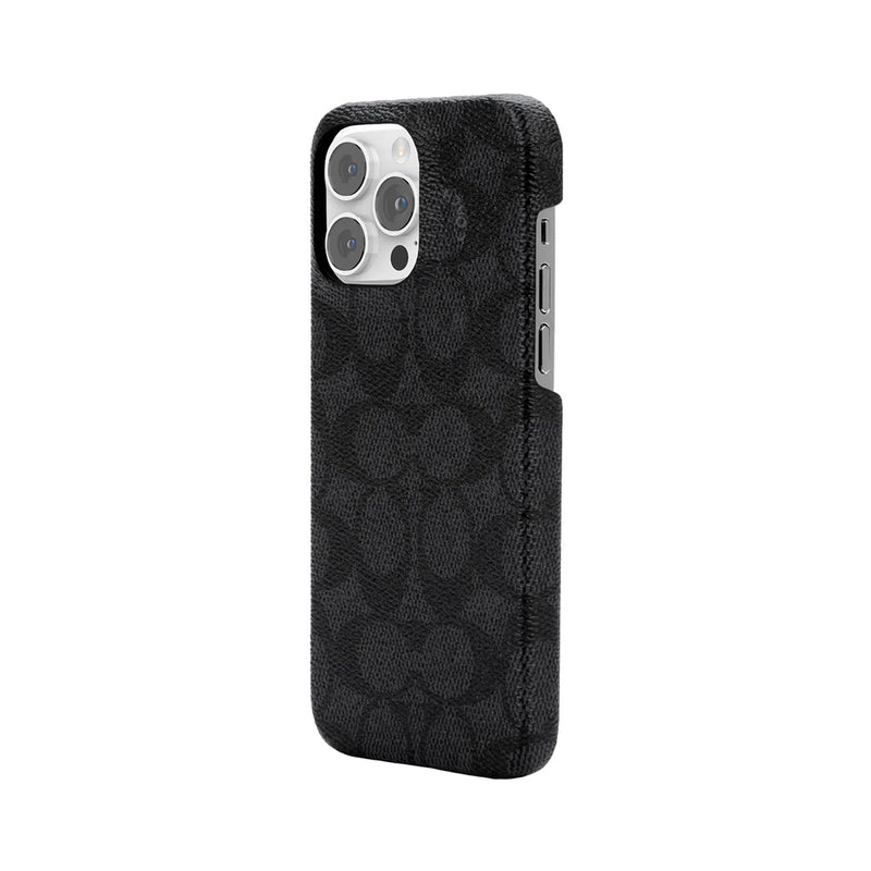 Coach Slim Wrap Case for iPhone 14 Pro Max Signature C Black