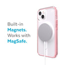 Speck iPhone 13 Presidio Perfect Clear Geo MagSafe Clear/Rosy Pink