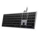 SATECHI Slim W3 USB-C Wired Keyboard (Space Grey)