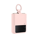 Samsung Silicon Cover with Ring for Galaxy Z Flip4 Pink