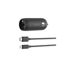 Belkin 20W USB-C PD Car Charger + USB-C to Lightning Cable For Apple Devices - Black