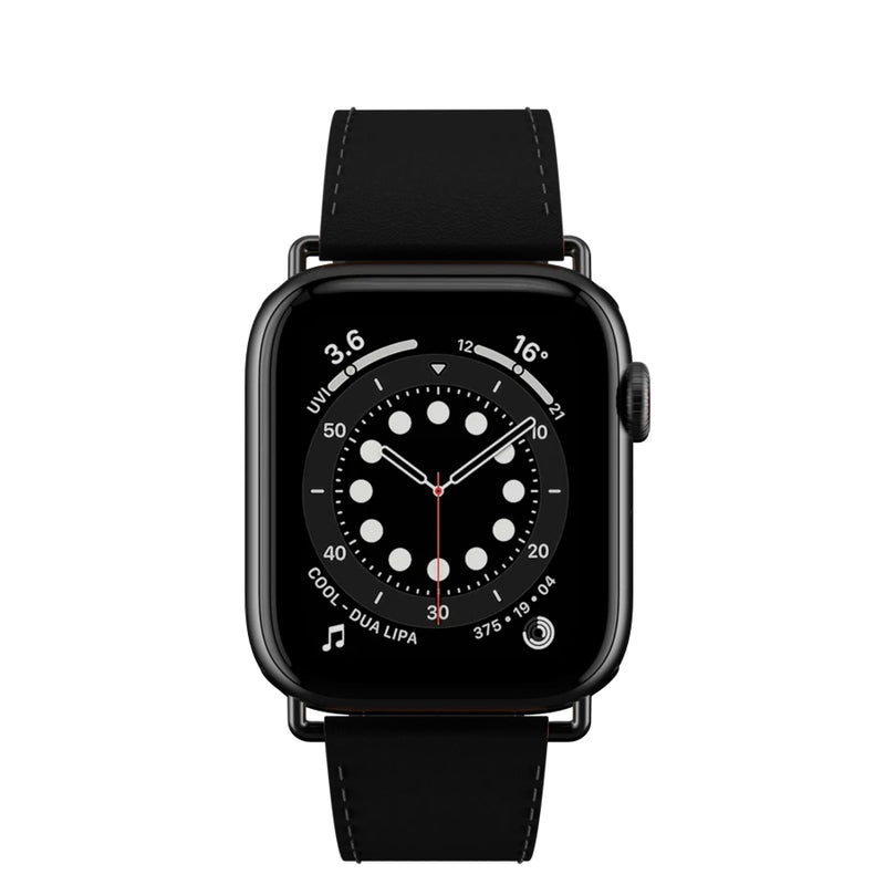 SwithEasy Wrap Leather Band for Apple Watch 42/44mm - Black