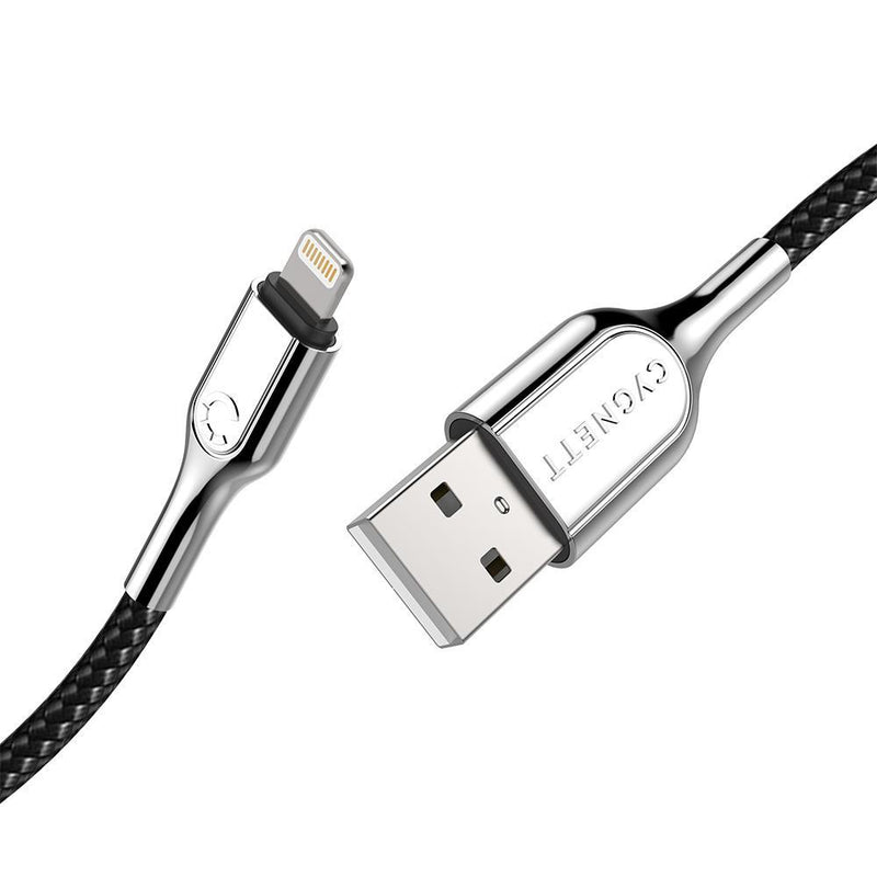 Cygnett Armoured Lightning to USB-A Cable 1M - Black