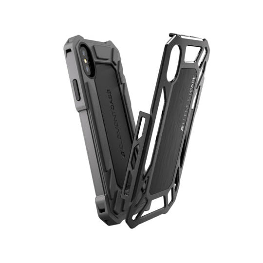 Element Case Roll Cage Mil-Spec Rugged Case for iPhone X - Black