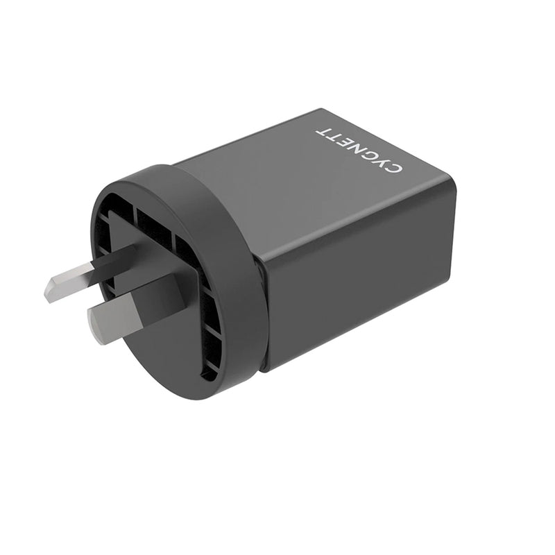 Cygnett 18W Wall Charger + Lightning to USB-C Cable Black