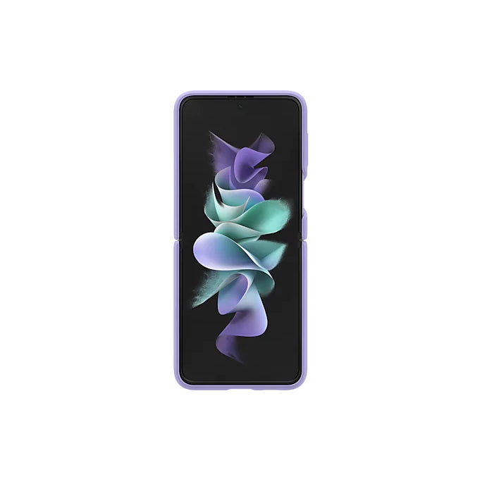 Samsung Galaxy Z Flip 3 5G Silicone Cover with Ring Lavender