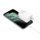 Cygnett 12W Wall Charger + Lightning to USB-A Cable White