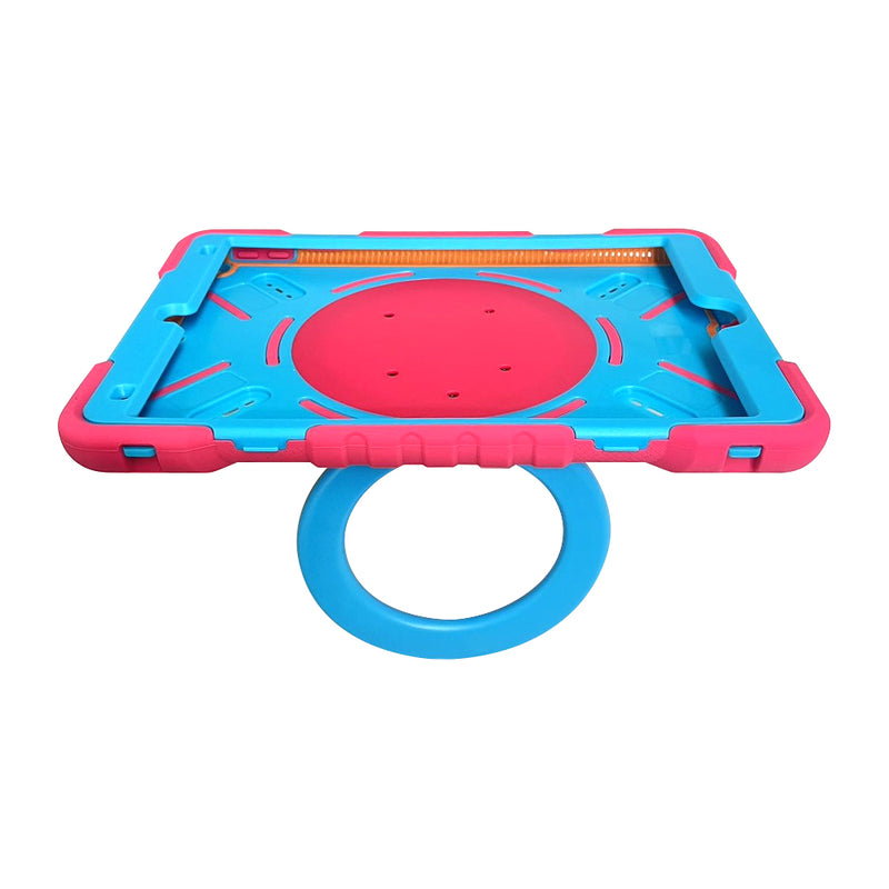 Pepk iPad8/9 10.2 Rugged case for Kids Rose+Blue