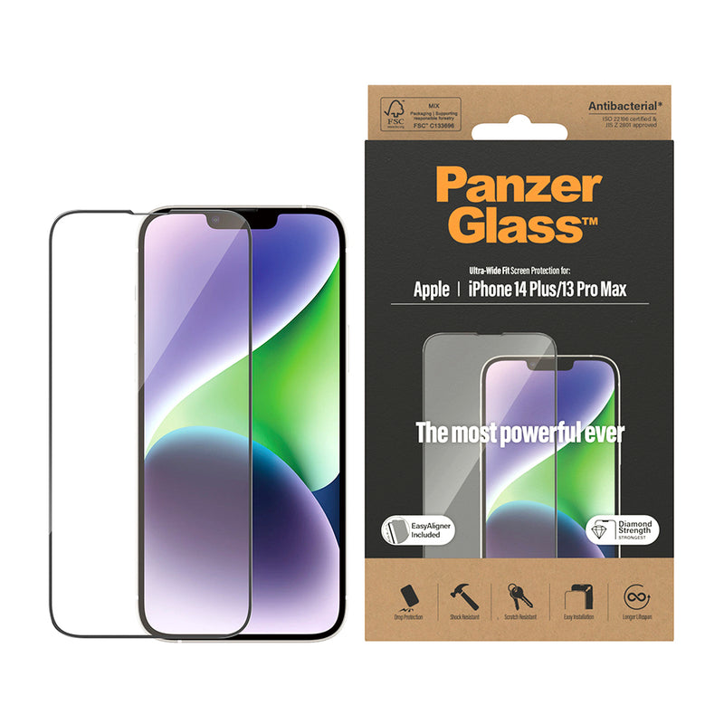 PanzerGlass Ultra-Wide Fit Antibacterial Holden Case for iPhone 14 Plus