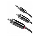 Cygnett 3.5mm Black Stereo to RCA Male/Male Cable
