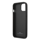 BMW M HC PU Carbon for iPhone 13 Tricolor Stitch Black