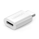 UGREEN USB 3.1 Type C to Micro USB Adapter 2.0 OTG Converter Data Adapter Male to Female White