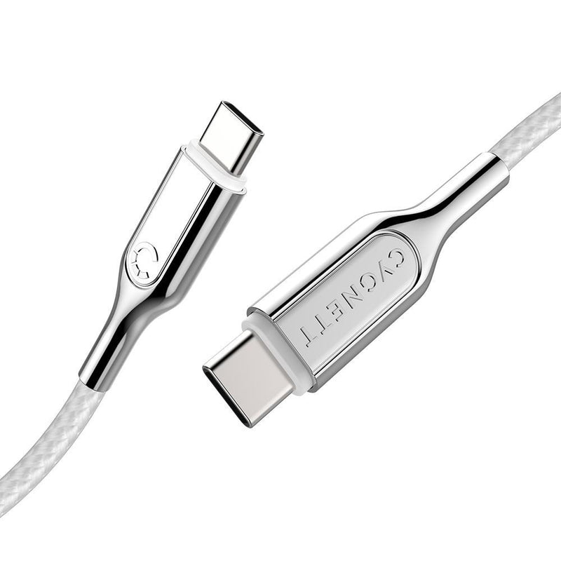 Cygnett Armoured USB-C to USB-C (USB 2.0) Cable - White 2m