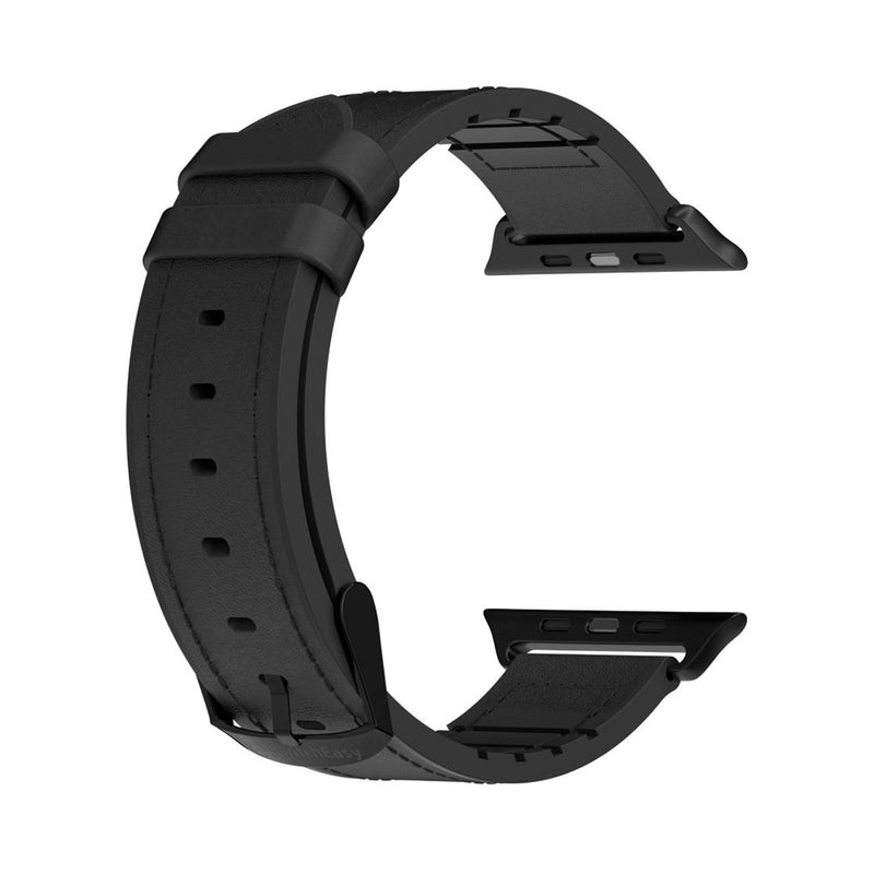 SwithEasy Hybrid Leather Band for Apple Watch 42/44/45mm - Black