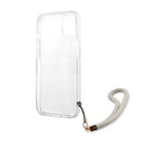 Guess HC PC/TPU Marble Strap for iPhone 13 Grey