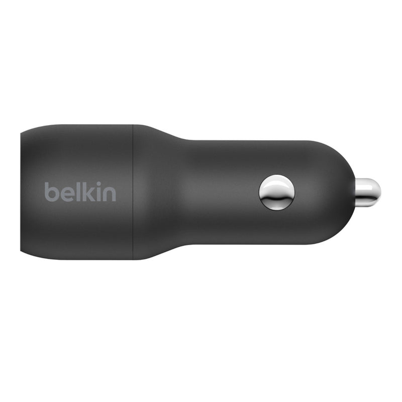 Belkin BOOSTCHARGE Dual USB-A Car Charger 24W + USB-A to USB-C Cable
